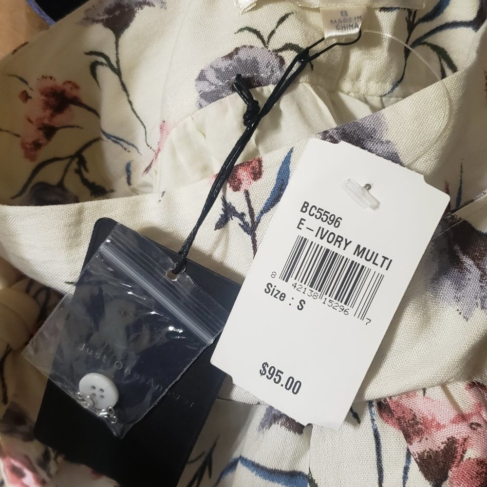 J.O.A. floral midi skirt